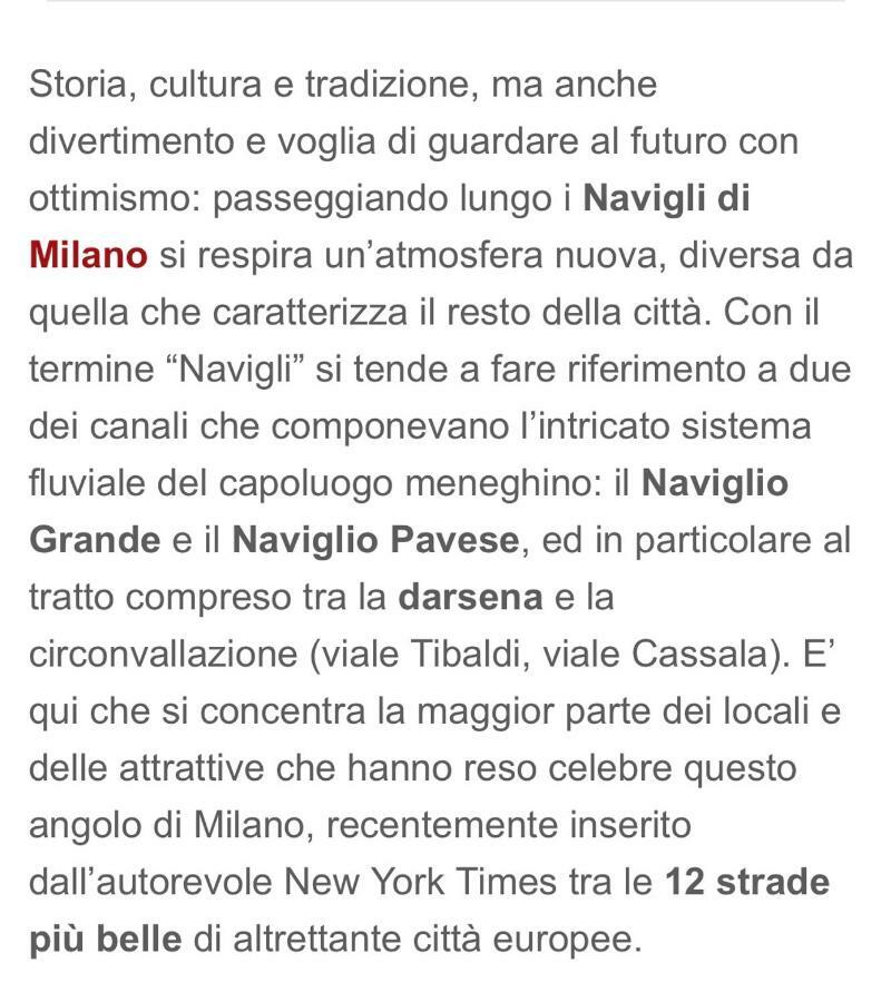 Rodica Comfort Home Milano Navigli Zewnętrze zdjęcie